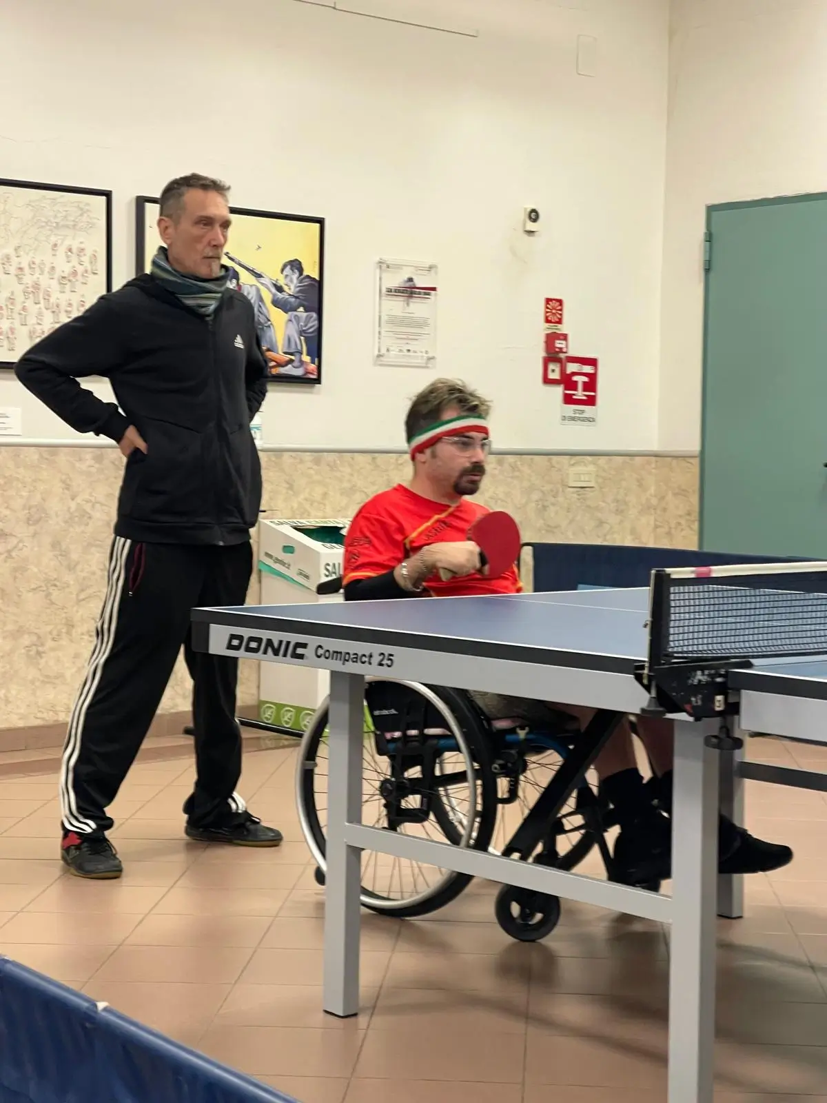 Allenamento tennistavolo San Miniato